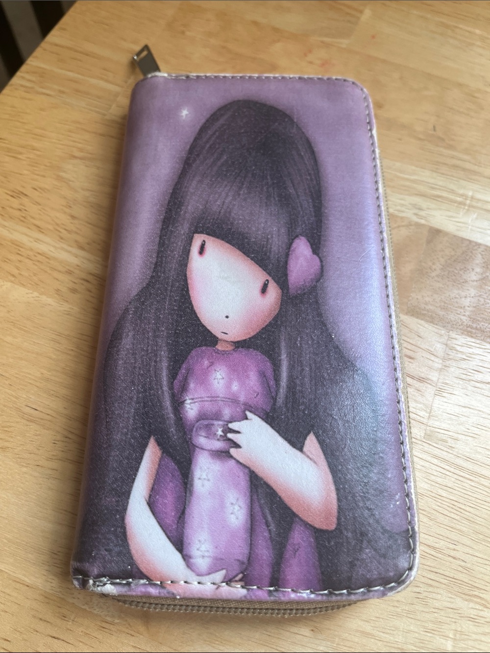 Collectible Vintage Santoro London Gorjuss "We Can All Shine" Zip Around Wallet